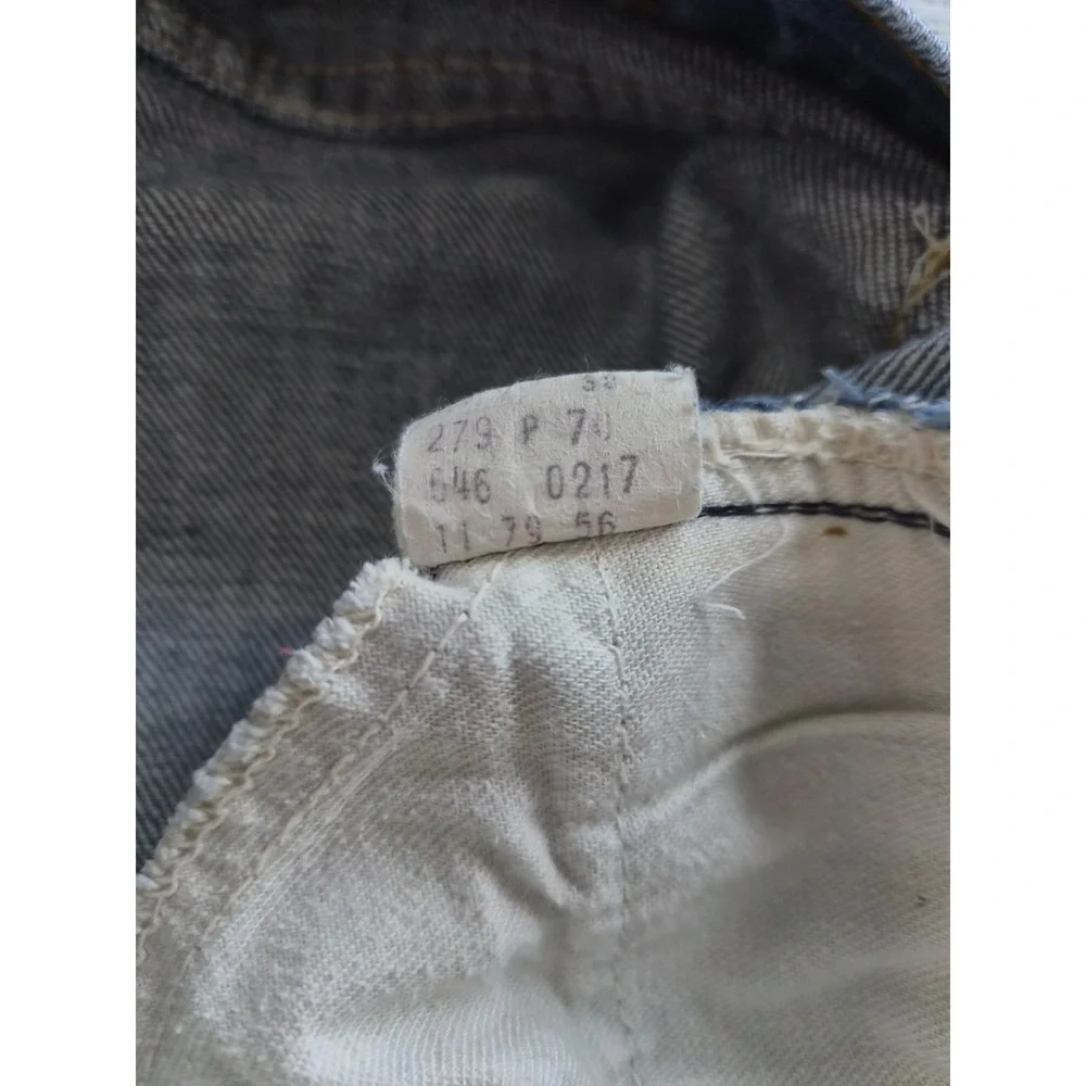 Vintage Levi's Orange Tab Jeans Womens 34x28 Blue Denim Medium Wash Bootcut Leg